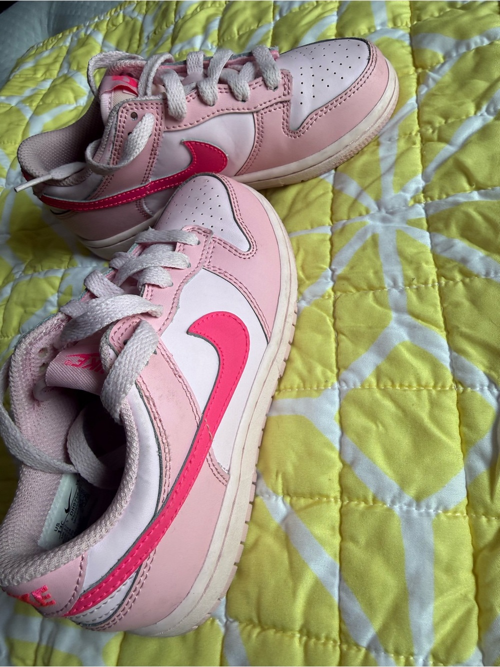 Nike Pink & Hot Pink Low-Top Sneakers